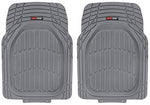 Motor Trend 4pc Gray Car Floor Mats Set Rubber Tortoise Liners w/ Cargo for Auto SUV Trucks