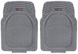 Motor Trend 4pc Gray Car Floor Mats Set Rubber Tortoise Liners w/ Cargo for Auto SUV Trucks