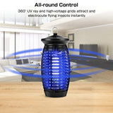 Electric Indoor Bug Zapper, Mosquito Zapper Fly Trap, Insect Killer Fly Zapper Mosquito Trap with 120V UV Bug Light/500 Sq Ft Coverage for Home Garden Patio Yard Office Store (Black)