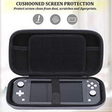 Compatible with Switch Lite Case EVA Protective Carrying Case for Switch Lite Cover Video Game Accessories for Nintendo Switch Lite Gifts for Men Husband Kids Teens (GrayWhite)