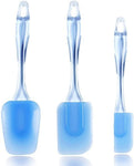 FOHO Easy Flex 3-Piece Silicone Spatula Set, Blue