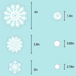 TMCCE 232 Piece Christmas Snowflake Window Decal Stickers - Xmas Holiday White Winter Christmas Window Decorations Ornaments Party Supplie