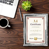 Amazing Roo 2 Pack 8.5x11 Picture Frames Tabletop Display 8.5 by 11 Inch Document Certificates Diploma Glass Photo Frame