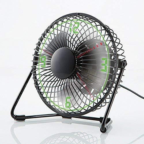 Brookstone Clock Fan with Floating LED Time Display – Greener ...