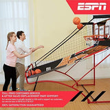 ESPN EZ Fold Indoor Basketball Game for 2 Players with LED Scoring and Arcade Sounds (6-Piece Set)