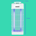 Hoont Powerful Electric Indoor Outdoor Bug Zapper and Fly Zapper Catcher Killer Trap – Protects Up to 1.5 Acre / Bug and Fly Killer, Insect Killer, Mosquito Killer – For Residential and Commercial Use