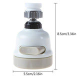 Kitchen Water Saver Tap 360 Degrees | Rotatable Swivel Faucet Nozzle Filter Adapter for Home, Restaurant & Hotel {2-Pack}