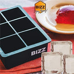 Bizz Silicone Ice Molds (2-Tray Set) Sphere and Cube Combination, Flexible, Reusable, BPA Free, Easy to Freeze, Remove Contents, Whiskey, Bourbon, Cocktail or Drink Use