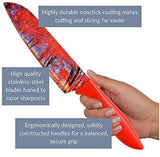 Cosmos Kitchen Knife Set in Gift Box - Unique Gifts For Men and For Women - 6-Piece Colorful Cooking Chef Knives Set