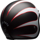 Bell Custom 500 Carbon Open-Face Motorcycle Helmet (Ace Cafe Tonup Black/White, X-Large)