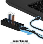 Sabrent 4-Port USB 3.0 Hub with Individual LED Power Switches (HB-UM43)