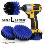 Drillbrush Swimming Pool Accessories - Drill Brush Power Scrubber Kit - Pool Brush for Vinyl Liners - Hot Tubs and Spas Jacuzzi - Pool Cover Brush Heads - Hot Tub Power Scrub Brushes - Walls and Deck