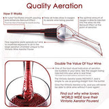 TenTen Labs  Wine Aerator Pourer - Premium Aerating Pourer and Decanter Spout (Black)