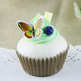 Set of 100 Butterfly Cake & Cupcake Toppers Food Decoration 4 Colour