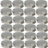 Mighty Gadget (R) 4 oz Round Tins Screw Lid Container (24 pack)