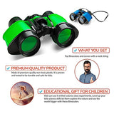 Kicko 12 Toy Binoculars with Neck String 3.5" x 5" - Novelty Binoculars for Children, Sightseeing, Birdwatching, Wildlife, Outdoors, Scenery, Indoors, Pretend, Play, Props, and Gifts.