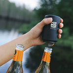 PoptheTop Automatic Beer Bottle Opener : (Stainless) - Great gift - Bottle cap collector best find! Push down & bottle caps pops off. No bending or damage to caps.