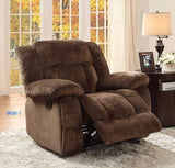 Homelegance Laurelton 90" Microfiber Double Reclining Sofa, Chocolate Brown