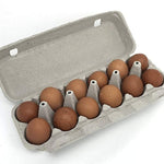 Blank Egg Cartons Bulk, Reclaimed Paper - One Dozen Egg Cartons, Labels Included, 12 pack