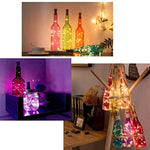 LEDIKON 20 Pack 20 Led Wine Bottle Lights with Cork,3.3Ft Silver Wire Warm White Cork Lights Battery Operated Fairy Mini String Lights for Wedding Party Wine Liquor Bottles Crafts Christmas Decor