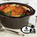 Crockpot Oval Manual Slow Cooker, 8 quart, Stainless Steel (SCV800-S)