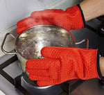 Chefaith Silicone Kitchen Gloves [Barbecue Shredding Smoker Meat Gloves] for Cooking, Baking, BBQ, Grilling [Free Pot Holder as Bonus]- Heat Resistant (Up to 480°F) Oven Mitts, Best Protection Ever