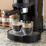 Double Wall Espresso Cups Set - Insulated Coffee Shot Glasses - 2.6oz, Set of 4 - Demitasse Gift Box