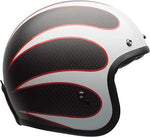 Bell Custom 500 Carbon Open-Face Motorcycle Helmet (Ace Cafe Tonup Black/White, X-Large)