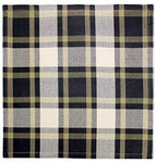 COTTON CRAFT 12 Pack 100% Cotton Checks Oversized Dinner Napkins – Black Beige - Size 20x20