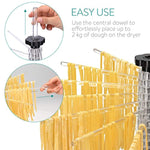 Navaris Collapsible Pasta Drying Rack - Tall Spaghetti Noodle Dryer Stand for up to 2 kgs of Homemade Noodles