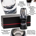 Best Wine Aerator Decanter - Premium Red Wine Pourer & Diffuser with Gift Box, Stand, Velvet Pouch and BONUS ebook