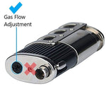 Mantello Catador Triple Jet Flame Butane Cigarette Torch Lighter with Cigar Punch Cutter