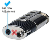 Mantello Catador Triple Jet Flame Butane Cigarette Torch Lighter with Cigar Punch Cutter