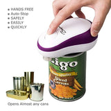 Electric Can Opener, Bangnui Automatic Can Opener, One Button Start&Auto Stop Can Opener, Purple