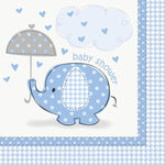 Blue Elephant Baby Shower Party Package - Serves 16 (Blue)