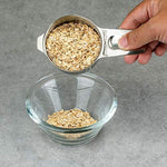 13-piece Measuring Cups and Spoons Set, 18/8 Stainless Steel Heavy Duty Good Grips with Ring Connector