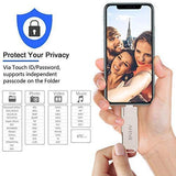 USB Flash Drives for iPhone 128GB [3-in-1] OTG Jump Drive, AHNR Thumb Drives External Micro USB Memory Storage Pen Drive, USB 3.0 Flash Memory Stick for iPhone, iPad, iOS, Android, PC(Silver)