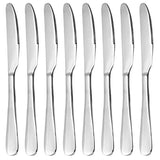 Dinner Knives, MCIRCO 8 Piece 18/10 Heavy-Duty Stainless Steel Butter Knives Dinner Knife Set Table Knives Flatware Set