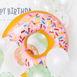 Donut Birthday Party Decorations Kit Donut Grow Up Banner Mylar Foil and Latex Balloons Cupcake and Cake DIY Toppers for Donut Birthday Party Decorations