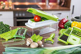 Nicer Dicer Quick, LONGMADA 5 In 1 Vegetables Cutter Fruits Cutter Chopper Slicer Column Egg Cutter Perfect for Kitchen (Green)