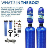 Aquasana Whole House Well Water Filter System w/ UV Purifier & Salt-Free Descaler - Filters Sediment & 97% Of Chlorine - Carbon & KDF Home Water Filtration - 500,000 Gl