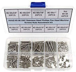 HVAZI #2-56 UNC Stainless Steel Phillips Pan Head Machine Screws Nuts Assortment Kit (#2-56UNC)