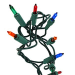 Holiday Essence - Set of 140 Multi-Color Chasing Lights - UL Certified - 8 Function Controller/Chaser - Green Wire - Indoor Use