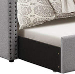 Homelegance Tulney Fabric Upholstered Daybed with Trundle, Twin, Gray