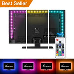 Vansky TV Backlight Kit Bias Lighting for TV,LED Strip Lights USB Powered LED Light Strip RF Remote 30-55 inch TV,Desktop PC - Reduce Eye Strain Increase Image Clarity