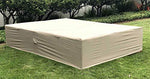 Dola Patio Furniture Covers Large Outdoor Sofa Sectional Furniture Cover Waterproof Beige Super Heavy Polyester Fabric Breathable (85" x 67" x 35")