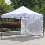 ABCCANOPY Instant Canopy SunWall (15+Colors) for 10x10 Feet, 10x20 Feet Straight Leg pop up Canopy, 1 Pack Sidewall Only, White