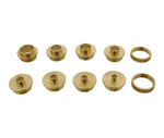 DCT Brass Router Template Guides Bushing 8-Piece Set and 2 BONUS Lock Nuts - Porter-Cable Guide Bushings 5/16 to 1 Inch