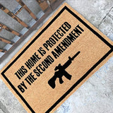 Freedom & Company - Second Amendment Doormat 100% All Natural Fibers Coir -Eco-friendly