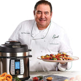 Emeril Lagasse Pressure Cooker, Air Fryer, Steamer & All-in-One Multi-Cooker. Pressure & Crisper Lid, Glass Lid. 6-Quart Black. Emeril Recipe Book